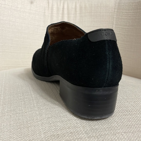 NWT TOMS Shaye Black Suede Booties Size 11 - Picture 6 of 13